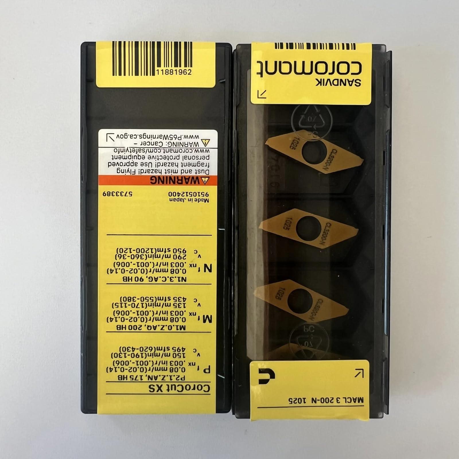 

Original Sandvik / MACL3200-N 1025 CNC lathe carbide blade tool 10 Pcs