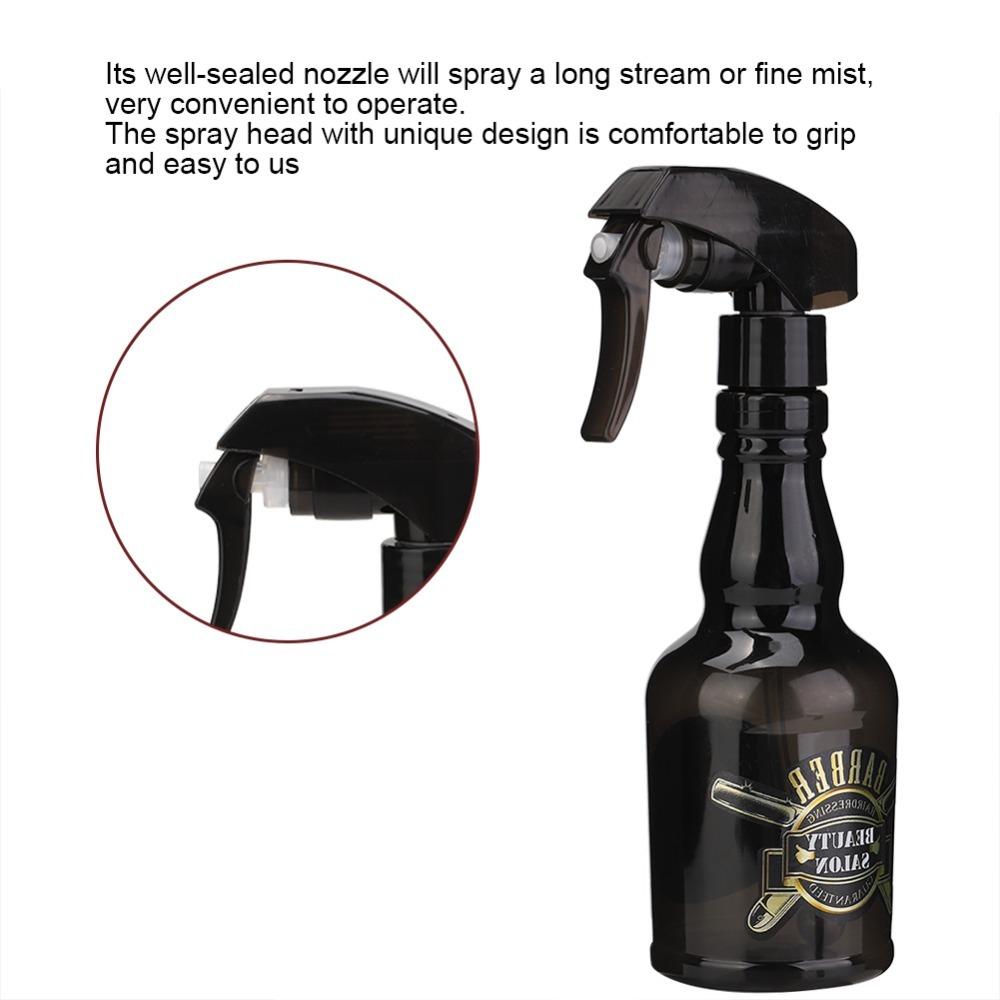 280ml Capacity Spray Bottle Adjustable Nozzle Hair Sprayer Barber Spray Bottle For Hairdressing чёрный