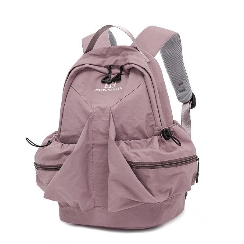 Schoolbag New Lightweight Design Sense Fashion Large Capacity Casual Backpack Women's Simple Autumn Outing Spring and Autumn Portable Backpack