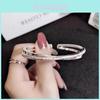 Copper Material Matte Cross Bracelet Sleek And Stylish Ideal Gift For Women