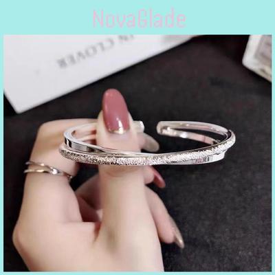 Copper Material Matte Cross Bracelet Sleek And Stylish Ideal Gift For Women