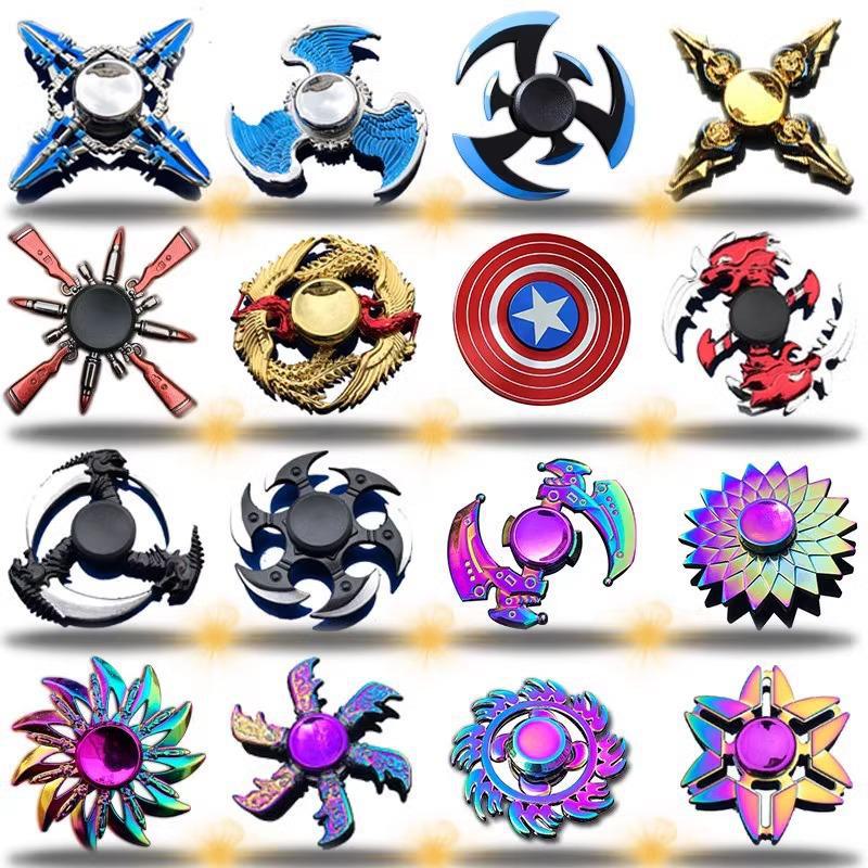 Leuchtendes, buntes Fingergyroskop aus Metall – cooles Dekompressionsspielzeug als Geschenk für Jungen und Schüler