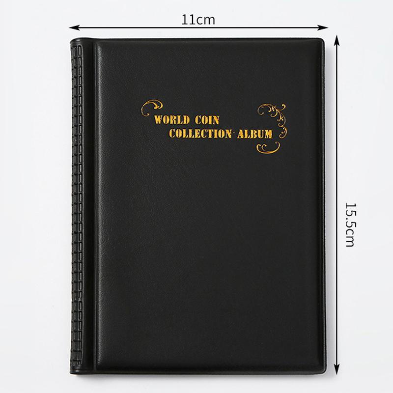 Kniha na sbírku mincí se 120 kapsami 10 stran Držák na sbírku mincí Album Organizér na pamětní mince Úložný prostor