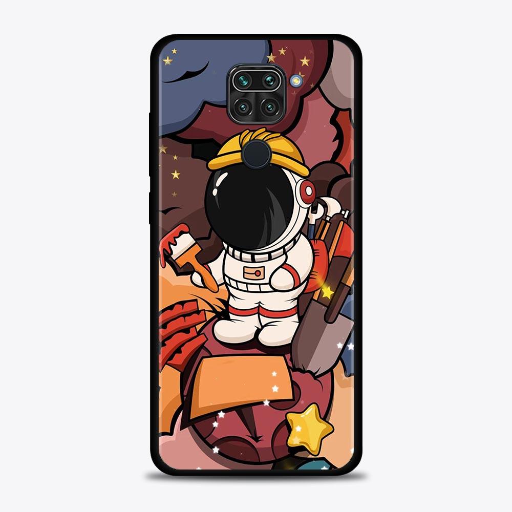 Niedlichen Cartoon Stern Planet Astronaut Fall Für Xiaomi Redmi Hinweis 10 9 9s 9T 8 8T 7 Pro Max 5G Abdeckung Für Redmi K40 9 9A 9C 9T Shell
