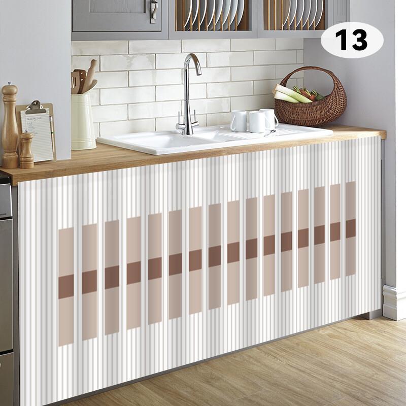 1PC Cabinet Curtain Kitchen Shelf Curtains Decorative Laundry Cabinet for Open Shelves Cupboard Decor Cupboard Door Cover