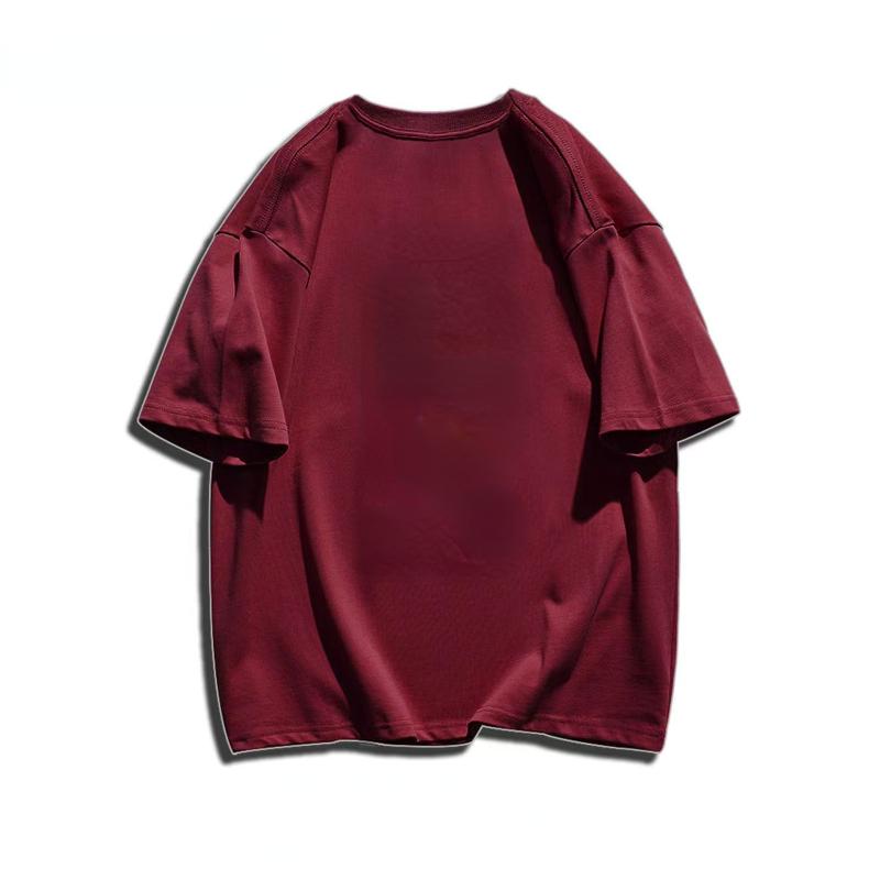 Bestseller Estivo GSM 500g T-shirt in Puro Cotone Resistente Girocollo Manica Corta Donna T-shirt Monocolore