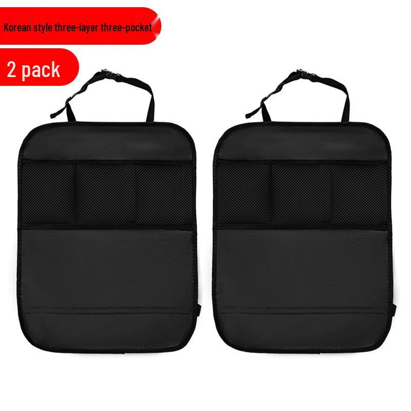 Universal Car Kick Mat with Storage - Rear Seat Protector for Children