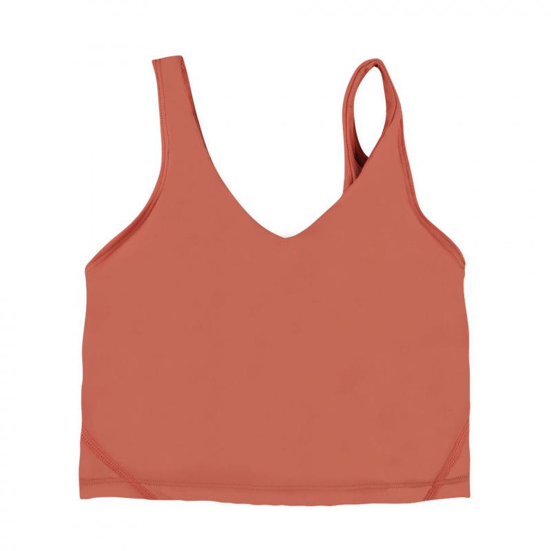 

LULU U-neck Push-up Sports Bra - Nude Feel, Shockproof, Beautiful Back Yoga Top Size 4 / M