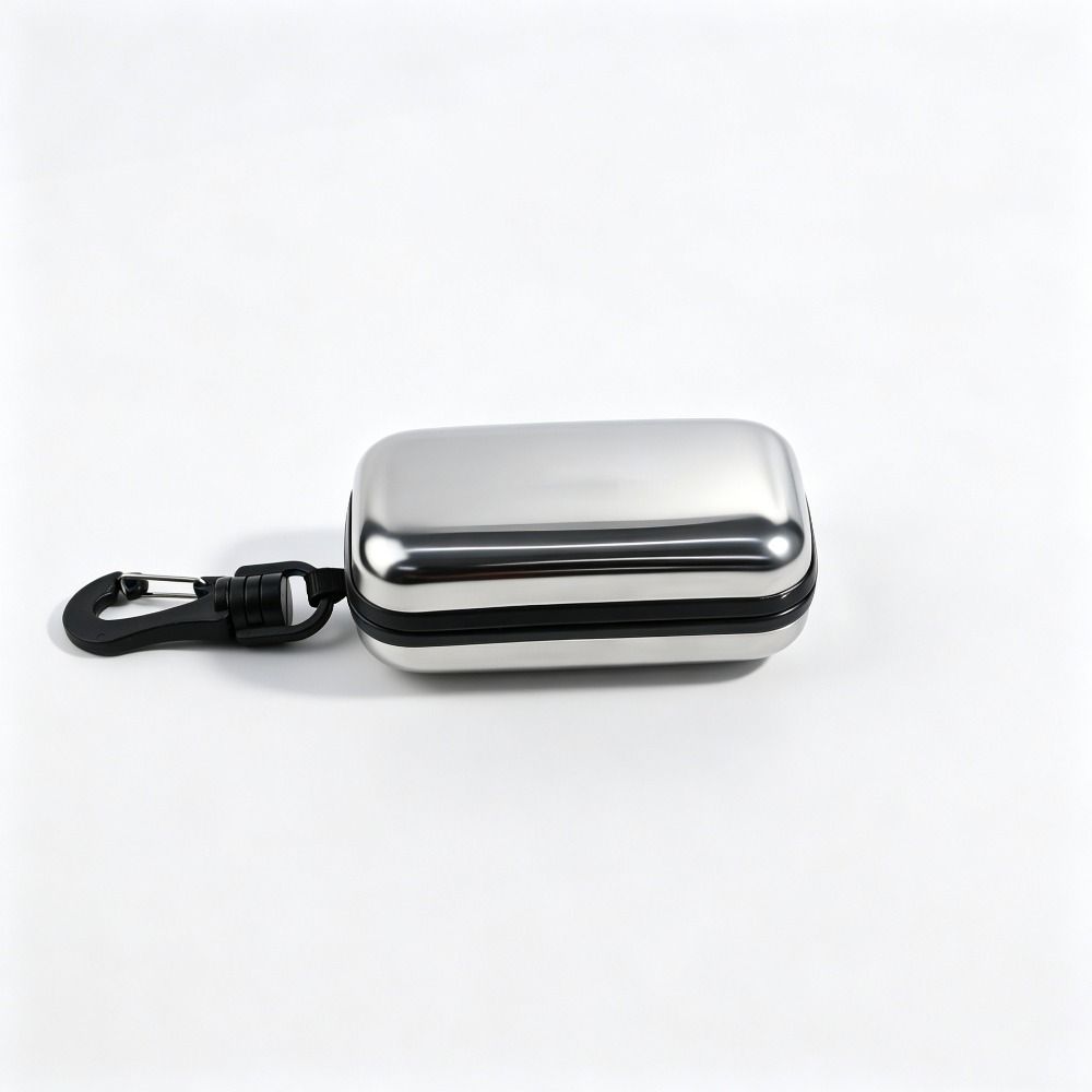 Portable Reading Glasses Box Stainless Steel Presbyopic Storage Case Simple Eyeglass Case Travel