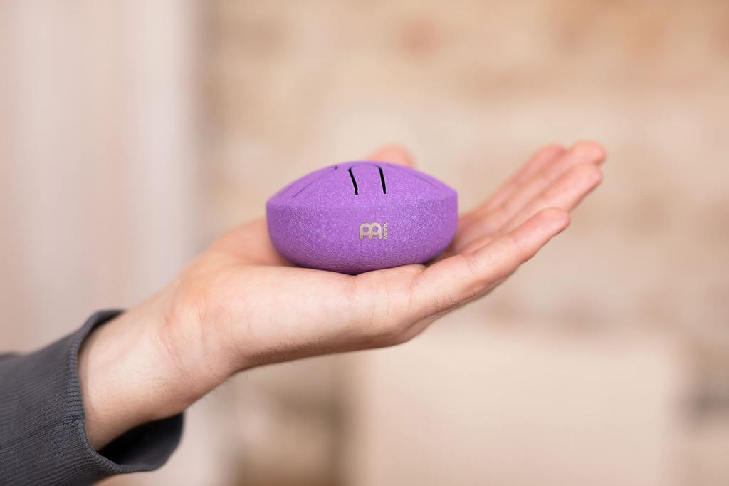 MEINL Sonic Energy Collection Pocket Steel Tongue Drum, 3-inch, A Major, PSTD1PLF, Purple [Includes Wooden Mallet] [Official Japanese Product]