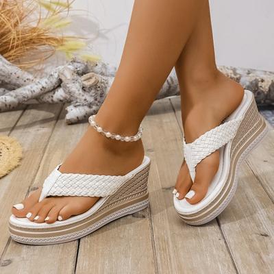 Ciabatte da Donna Zeppa Infradito Moda Scarpe da Donna Sandali Fondo Spesso Piattaforma Tacchi Alti Ciabatte 2026 Ciabatte da Donna