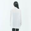 LEESLE Breeze Jeogori — Korean Modern Hanbok Shirt Jacket | Lightweight Sheer Summer Blouse | Sky Blue / White / Grey