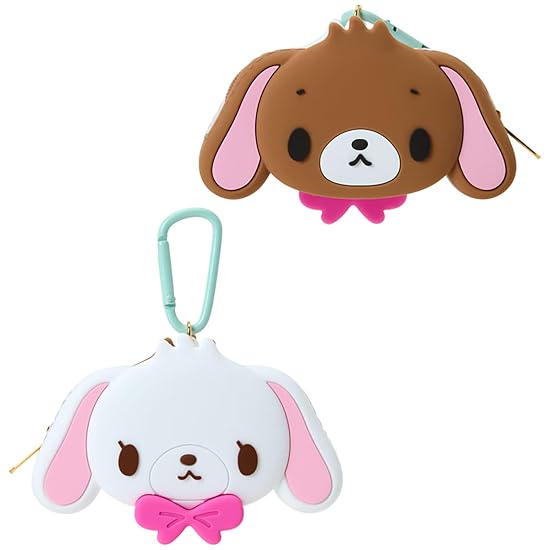 SANRIO Face-Shaped Silicone Mini Pouch (Biscuit) Sugarbunnies Ages 3 and up 019747 B0H2MS3T38