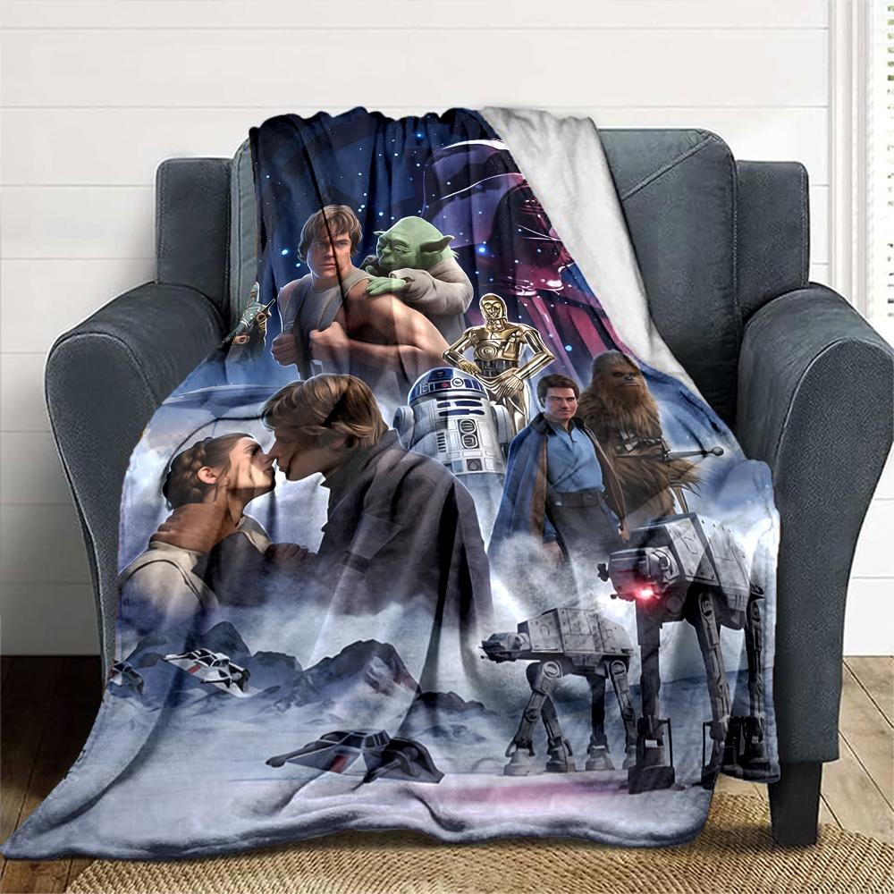 Star Wars Blanket Soft Cozy Suitable for Chair Couch Office Chair Four Seasons Multipurpose Modern Style Gift for Travel Home Birthdays