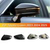 For Toyota Crown  2024 2025 ABS Plastic Car Rearview Side Mirror Cover Wing Cap Door Housing Shell Trim Adhesive Sticker