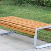 Outdoor Garden Wrought Iron & Wood Bench
