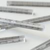 0-15cm Three-sided Straight Ruler Transparent Acrylic Ruler Math Drawing Tool for Engineer Artist Designer Architect