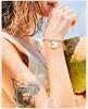 Shell Starfish Conch Charms Bracelet for Women,18k Gold Plated Stainless Steel Summer Beach Waterproof Jewelry