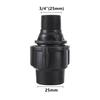 Plastic PE Water Pipe Quick Connection 1/2" 3/4"1"1.2"1.5" Male Thread quick Straight connection 20mm 25mm 32mm 40mm 50mm 1 Pc