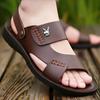 Fashion New Men Shoes Summer Fashion Sandals Air Cushion Genuine Leather Slipper Youth Outdoor Soft Sole Beach Shoes