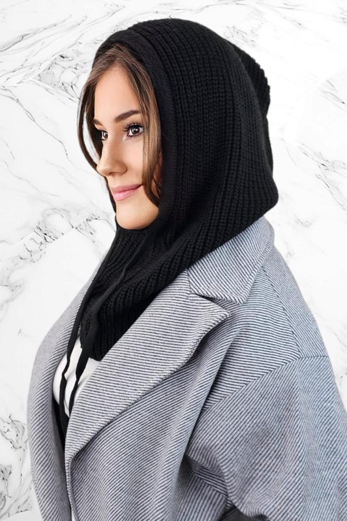 Nilda Fashionable Hood Balaclava Color Black