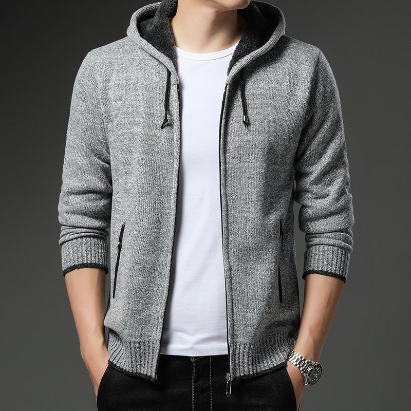 2026 Autumn and Winter New Sweater Fashion Jacket Casual Jacket M серый