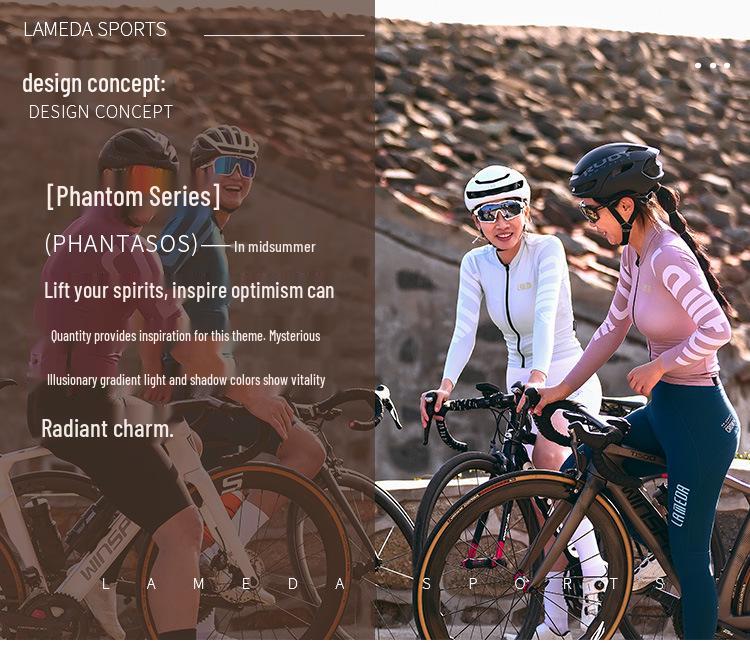 2022 Lampada Women's Trendy Long Sleeve Cycling Jersey for Spring/Summer