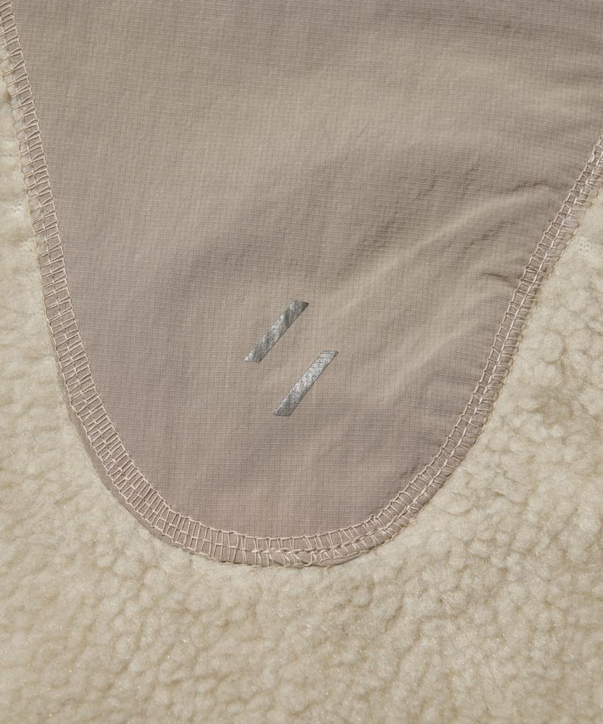 Welter Experiment Chest Holepocket Fleece Vest_Cream_Wol049