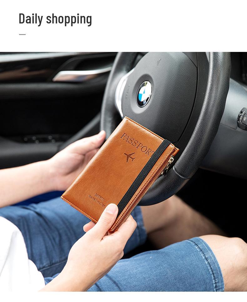 Tao Yin 2024 RFID Anti-Theft Passport & Card Holder - Multifunctional Travel Wallet Bag