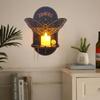 Wooden Candle Holder Hanging Decoration LED Animal Candlestick Crystal Display Stand for Meditation Home Decor