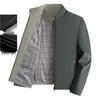 Men's Stand-up Collar Jacket for Spring/Fall - Casual Outerwear for Middle-Aged & Elderly