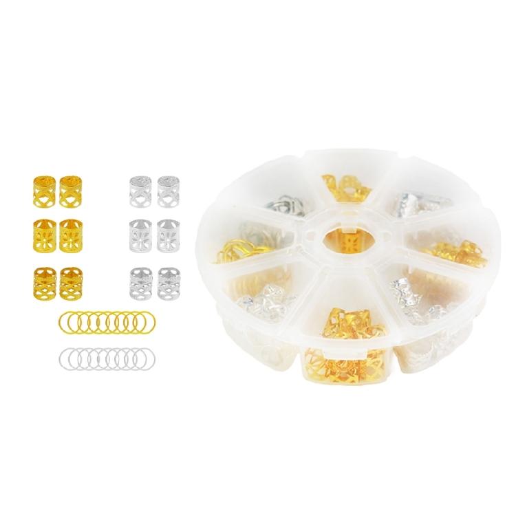 100pcs Hair Styling Accessory Alloys Hair Extension Rings Beads Hair Braid Rings for Easy Hair Extension and Updos 1
