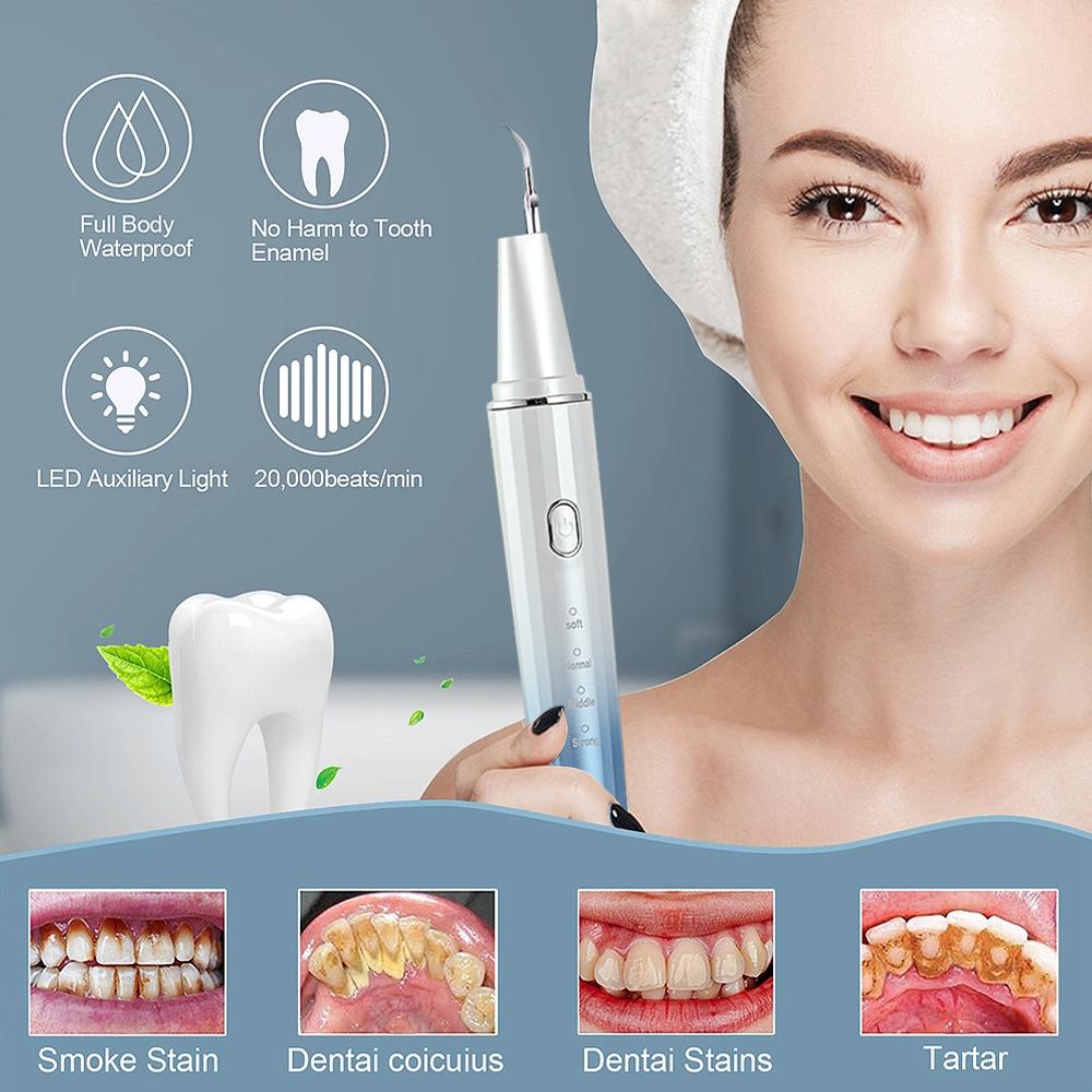 Visuelle Ultraschall-Scaler, Zahnentferner zum Aufhellen von Zähnen, elektrischer Ultraschall-Zahnreiniger, Entfernung von Zahnprodukten per Telefon-APP
