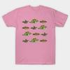 T Shirt Women Dino Pattern Two Harajuku Print Kawaii Tshirt Summer Short Sleeve Female T-Shirt Top Tee