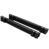 2PCS Appliance Roller Schwarz Ausziehbare Waschmaschine Dolly Halterung 16 Räder mit Bremse 661lbs