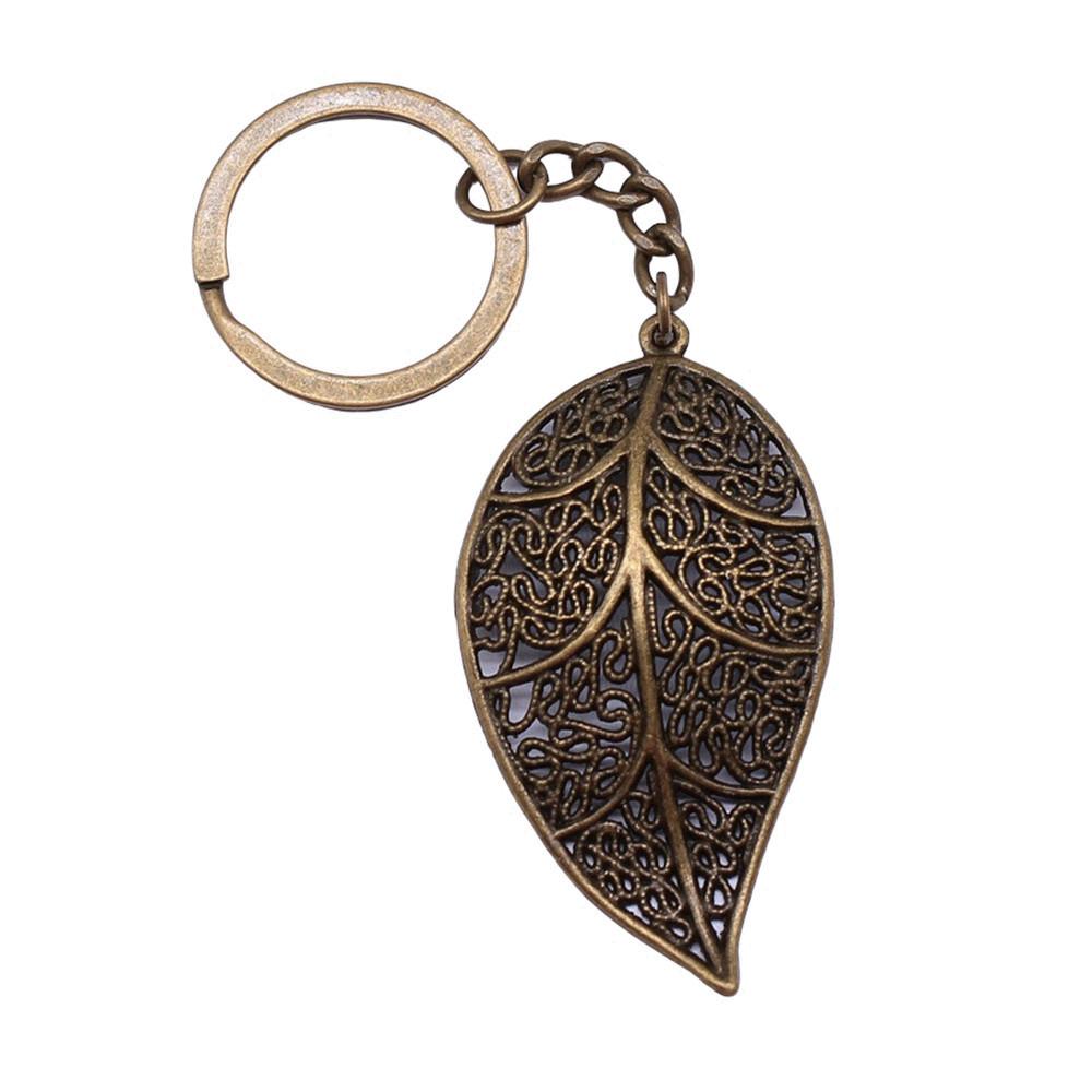 Pendants Mushroom Charm Branch Keychain Leaf Key Ring 28mm