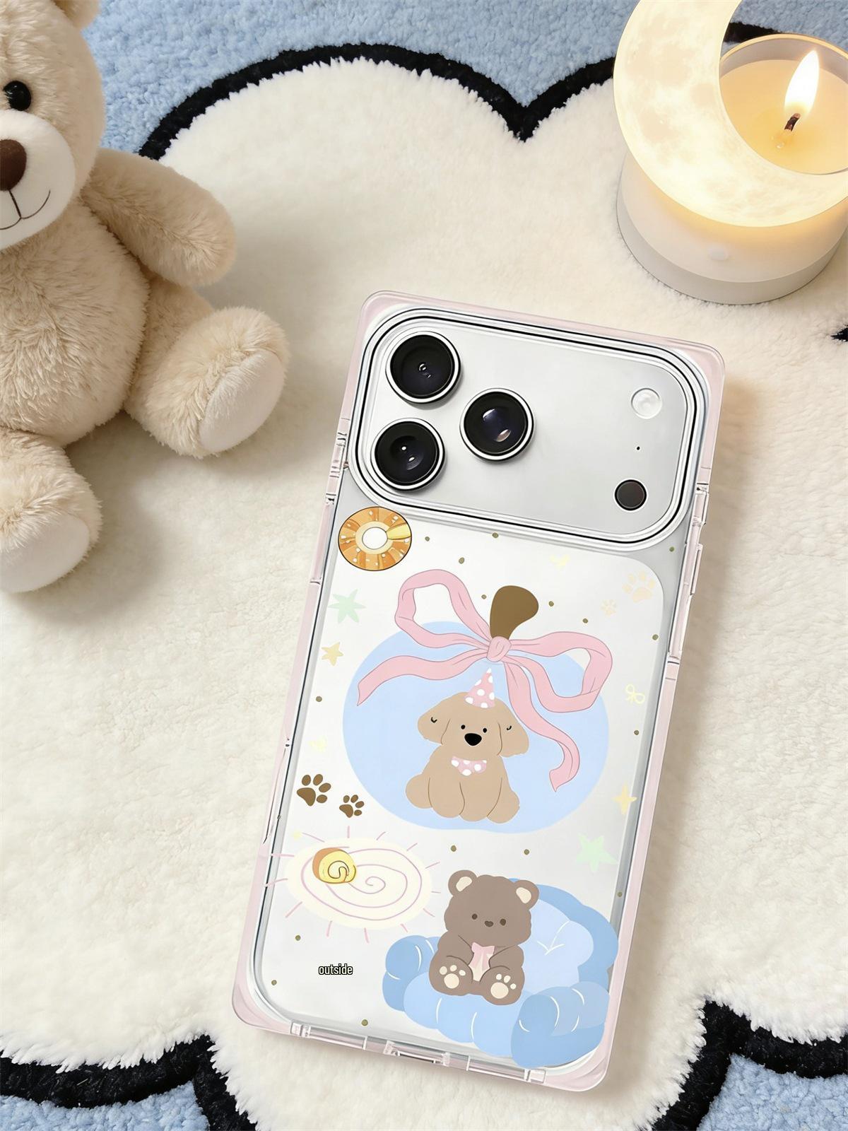 Cute Cartoon Animal iPhone 15/16/17 Pro Max Case – Anti-Fall Protection iPhone 16