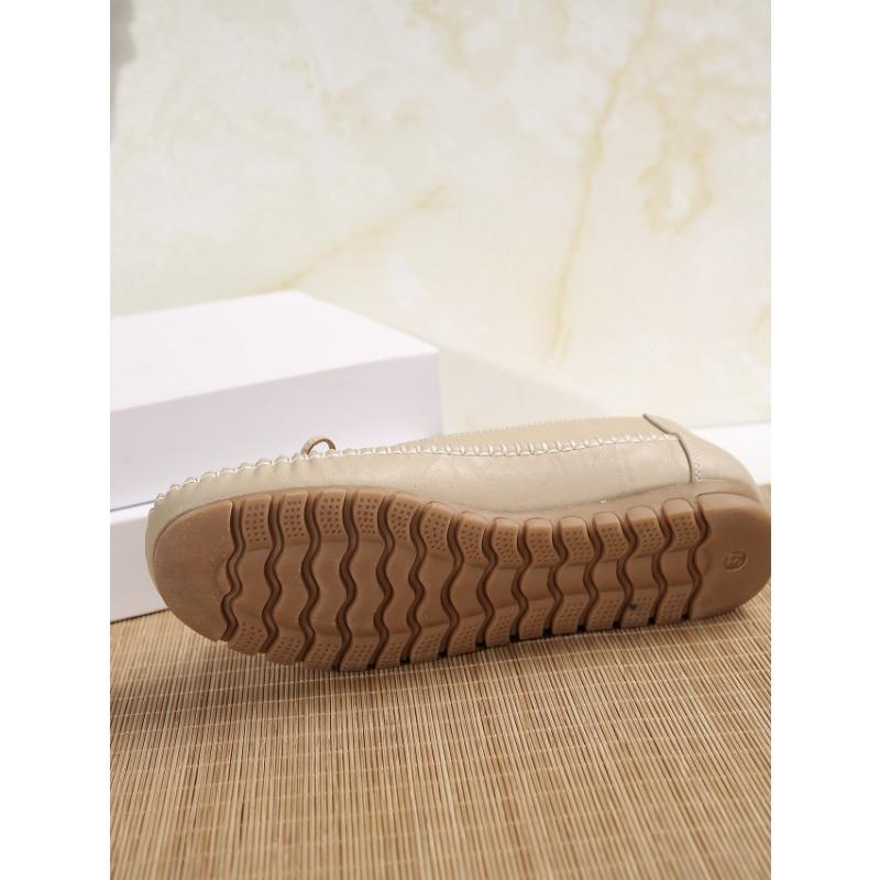 Large Size Single Shoes Female 2025 Spring and Summer New Fashion Wildcard A Stirrup Bean Shoes Non-slip Bow Single Shoes