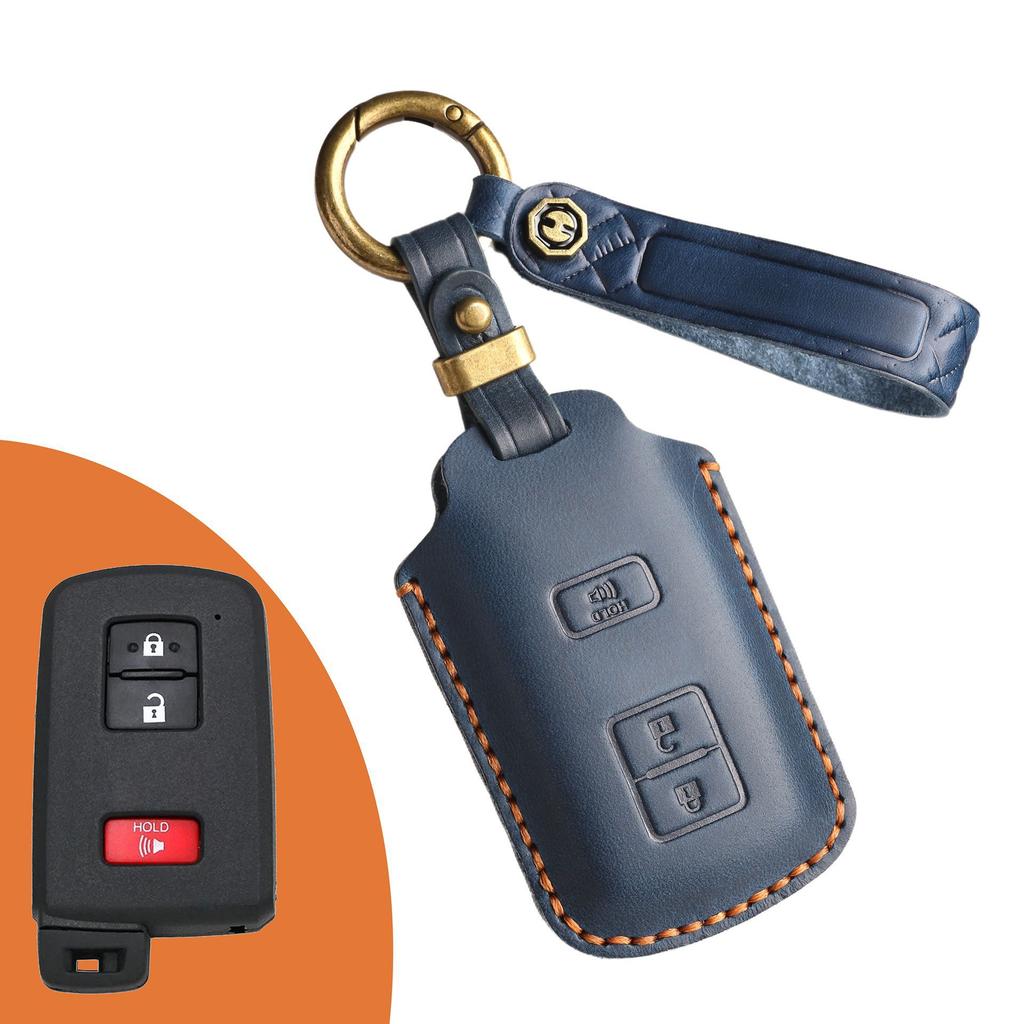 The New Retro Key Cover Is Suitable for the Old Toyota Car Handmade Real Cowhide Key Protection Bag.