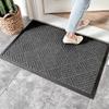 CORFEEL Indoor/Outdoor Dirt-Trapping Doormat, Gray, 43 X 74 Cm