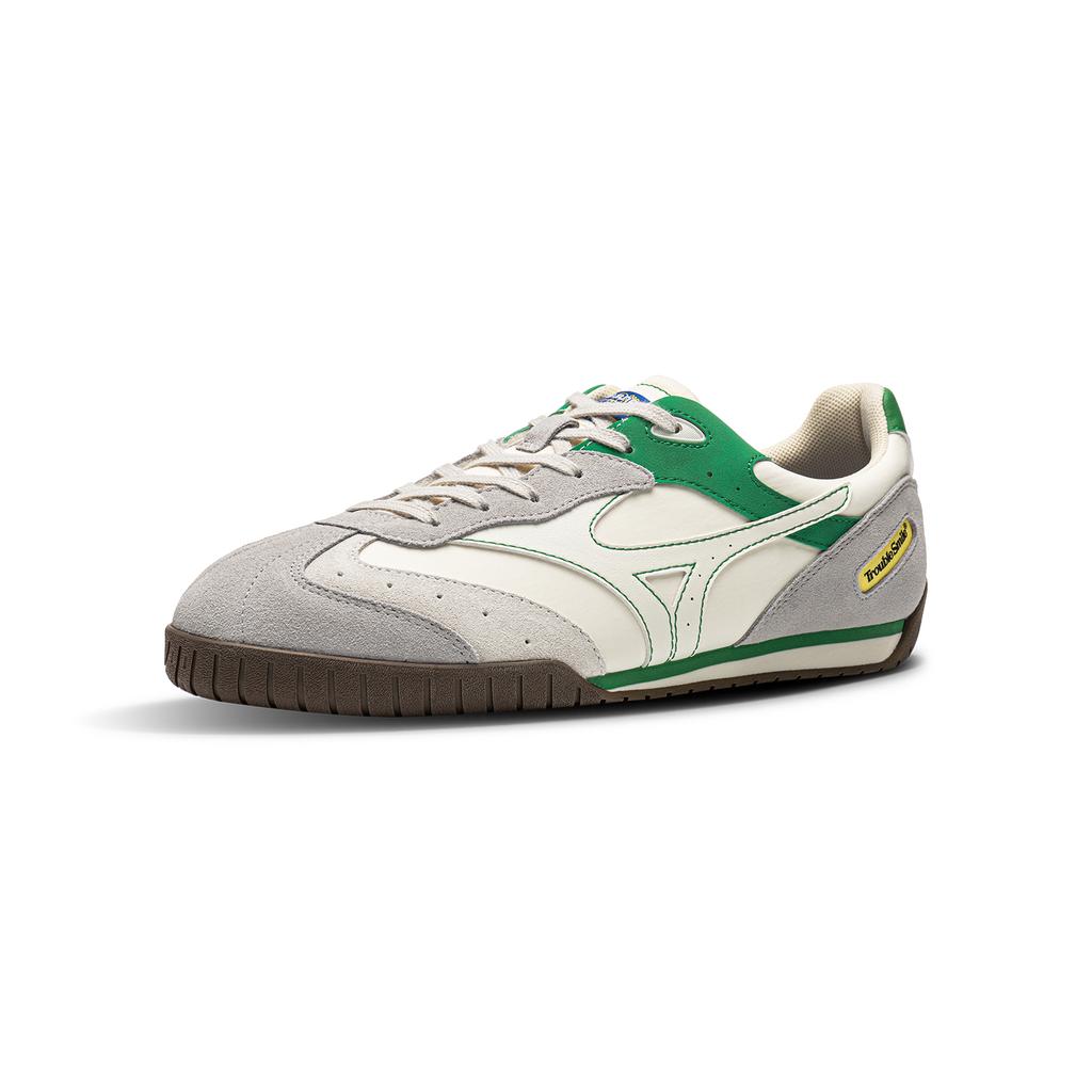 Mizuno LG TT Trouble Smile Collaboration Retro Low-Top Casual Shoes Unisex sneakers White Green D1GH261109
