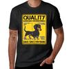 Quality German Engineering - Dachshund Dog Humor T-Shirt Korean Fashion Aesthetic Clothing Men T Shirts