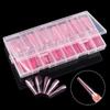 150Pcs/Box Full Cover False Nails Tips Reusable French Manicure High-Quality Dual Forms Nail Mold