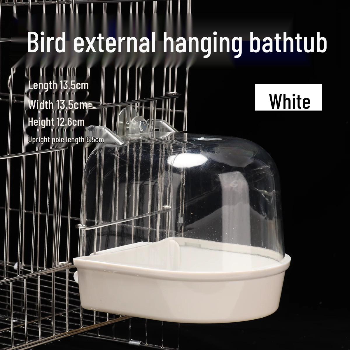 Budgie Bath Box: Small Bird Bathtub for Myna, Cockatiel & Lovebird - Shower, Toys & Bathing Supplies