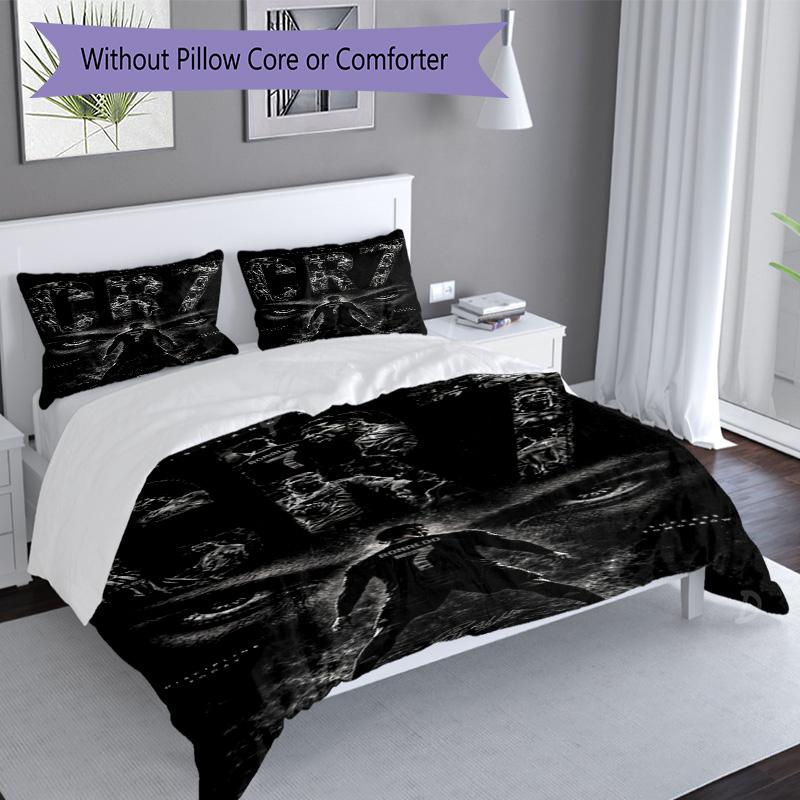 Ronaldo's Portugal's Cristiano Ronaldo Wins World Cup Bedding Set, Breathable Duvet Cover with Pillowcases, Soft Bed Linen for Bedroom Home Decoration