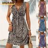 Fashion Summer Spring Sleeveless V-Neck Casual Dresses