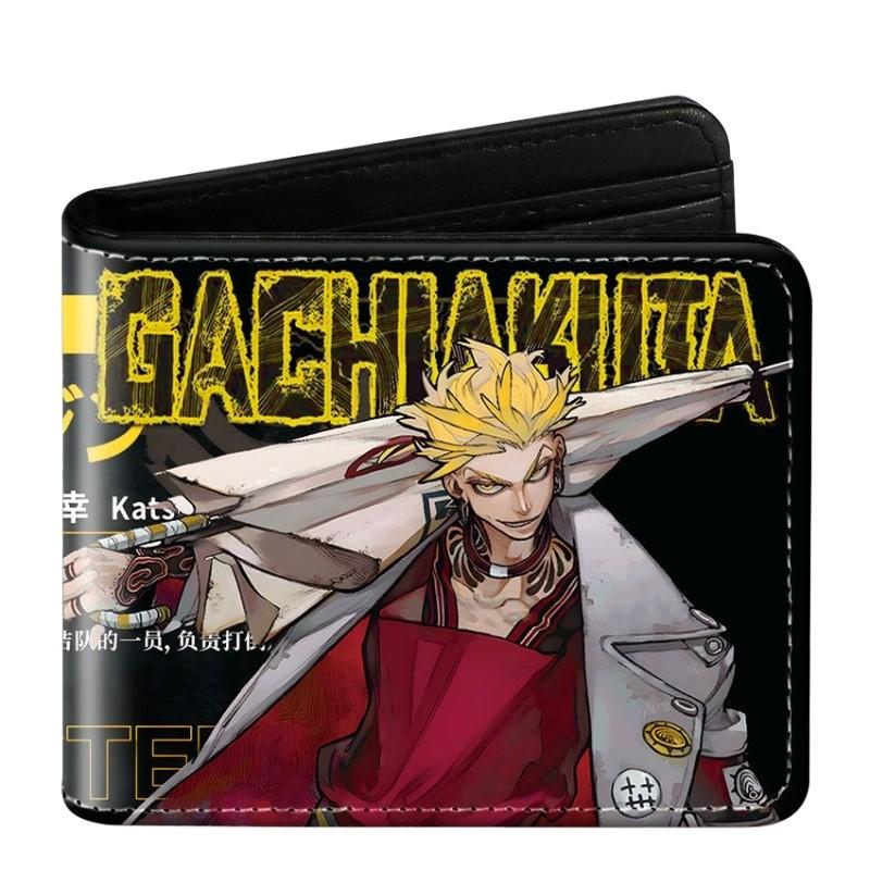 GACHIAKUTA Anime Foldable Leather Wallet Short Purse