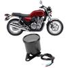 Akozon Drehzahlmesser Motorrad LCD Meter Drehzahlmesser Anzeige Kilometerzähler Geschwindigkeitsmesser 0-199km/h (Schwarz)