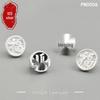 S925 Sterling Silver Thai Fu Character Button Bracelet Connector with Rope Buckles - DIY Jewelry Accessories