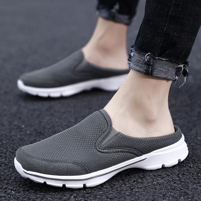 2024 Sommer Mesh Herren Hausschuhe Atmungsaktive Pantoletten Freizeitschuhe für Herren Hausschuhe Flip Flops Komfort Heimschuhe Zapatillas Hombre